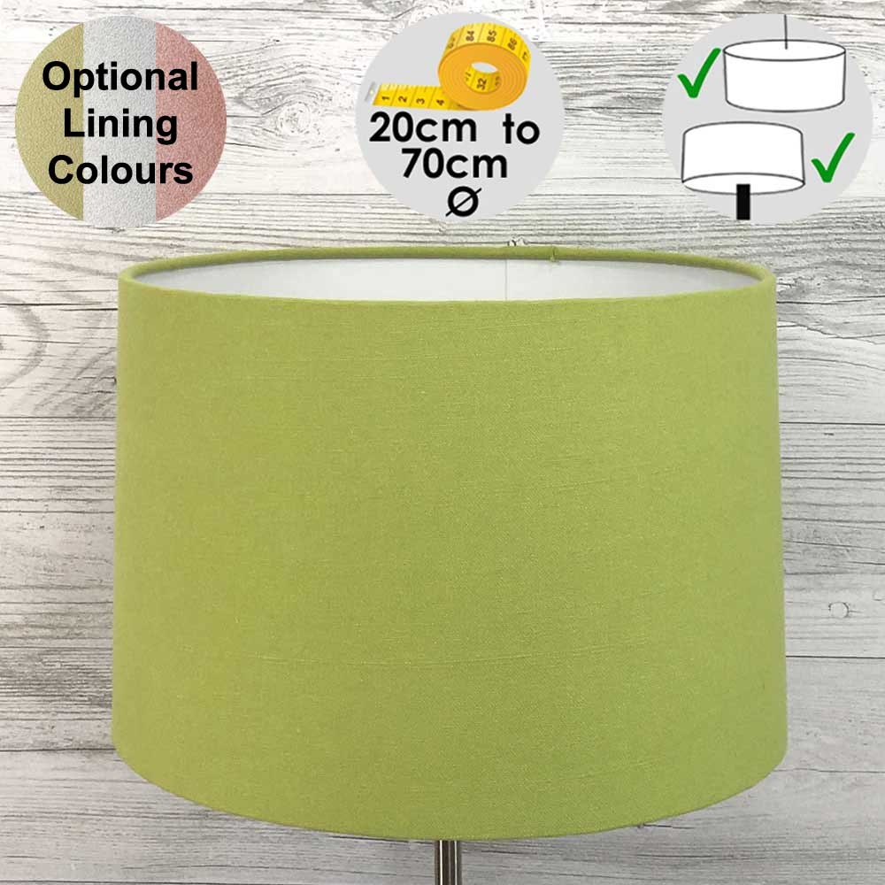 Aura Lime Green Drum Shade